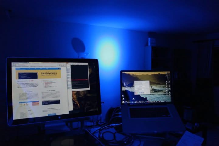 /dev/payments website on screen